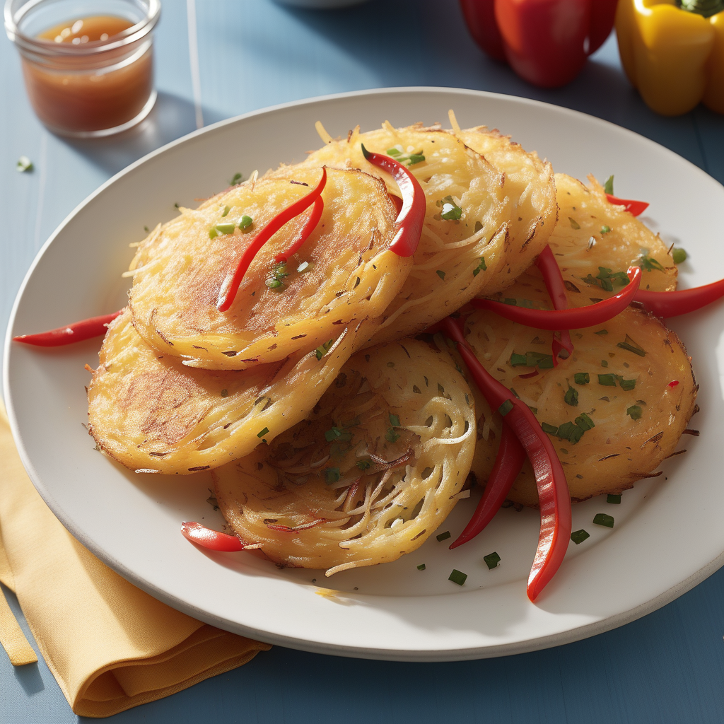 hash browns with peppers and onions