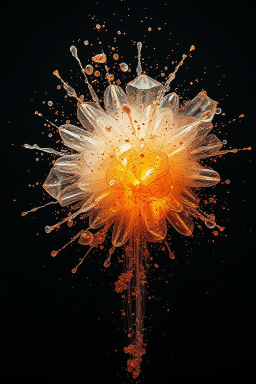 transparent explosion