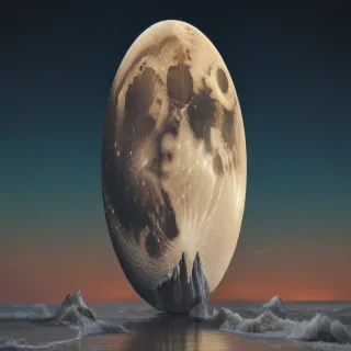 vintage moon art