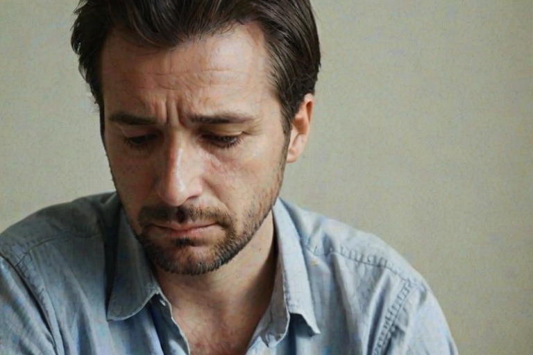 man in sad