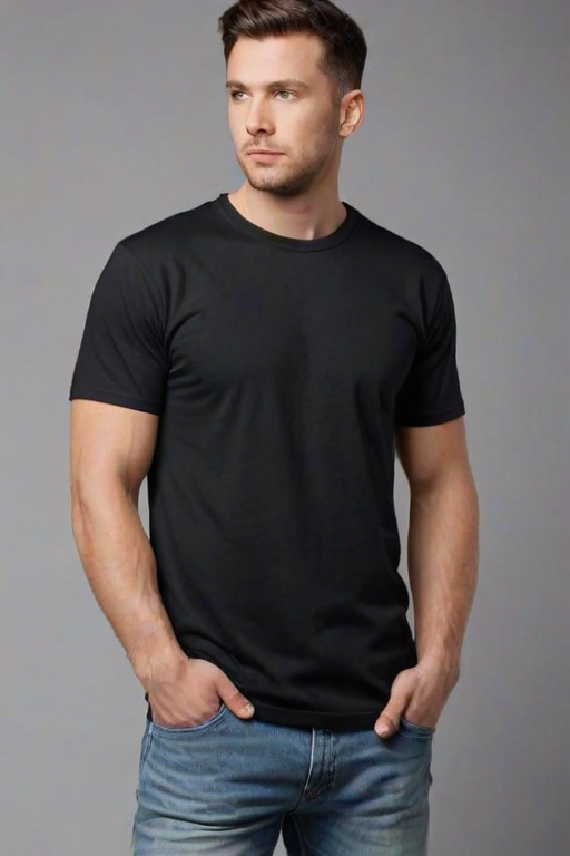 black tee shirt mockup
