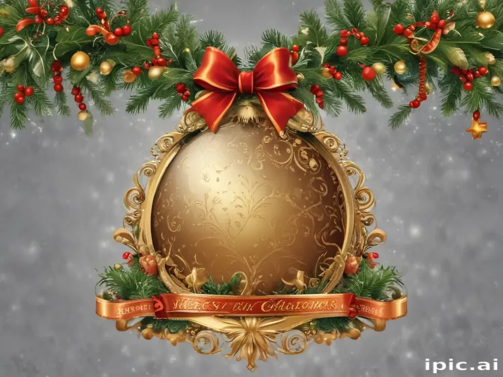 merry christmas clip art transparent background