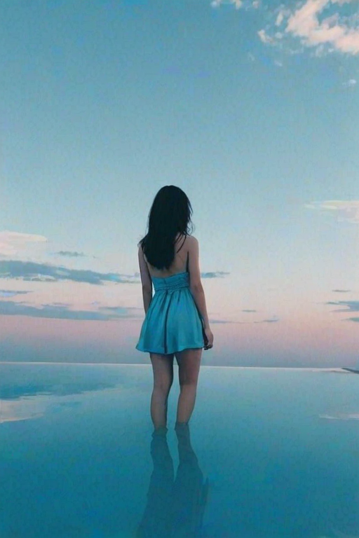 blue aesthetic photos