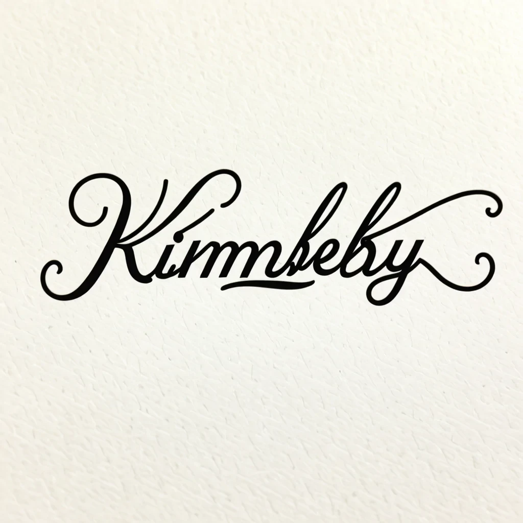 kimberly in cursive