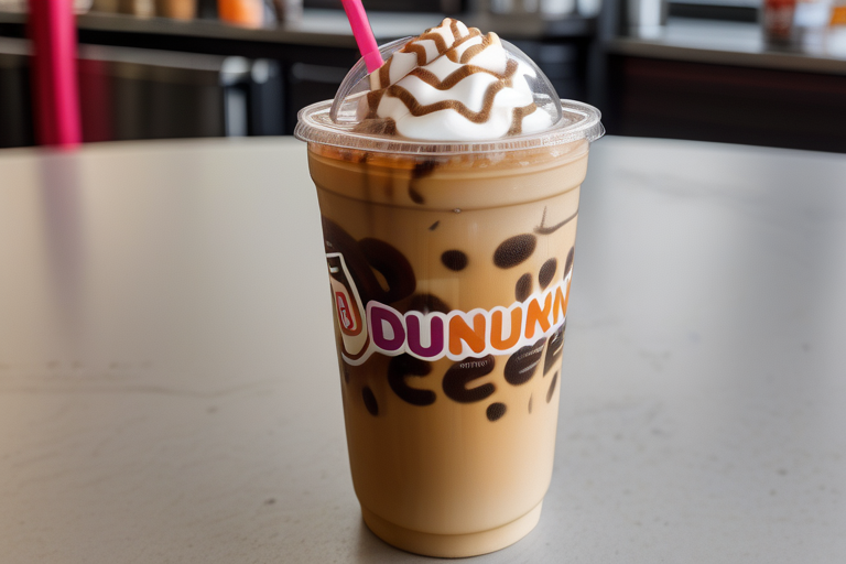 how much caffeine in dunkin iced coffee