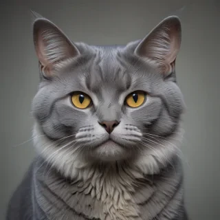 grey cat