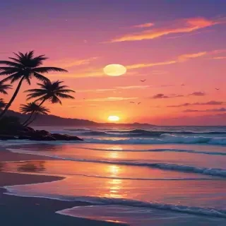 cute sunset backgrounds