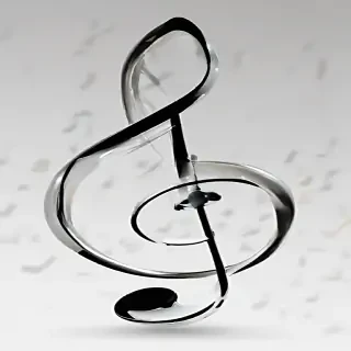 transparent music note