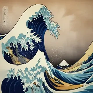 great wave wallpaper
