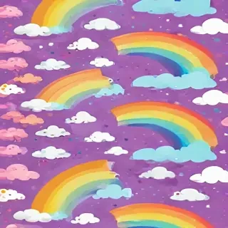 cute rainbow background