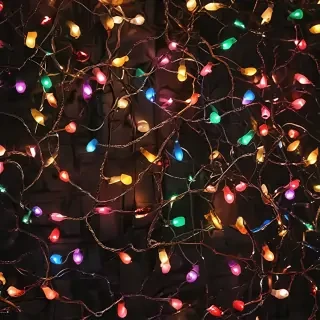 christmas lights iphone wallpaper