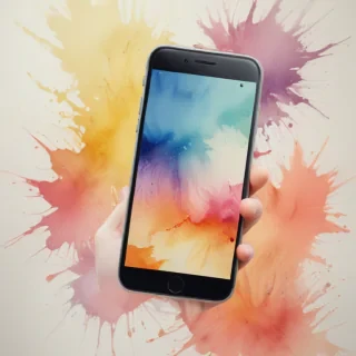 watercolor phone background