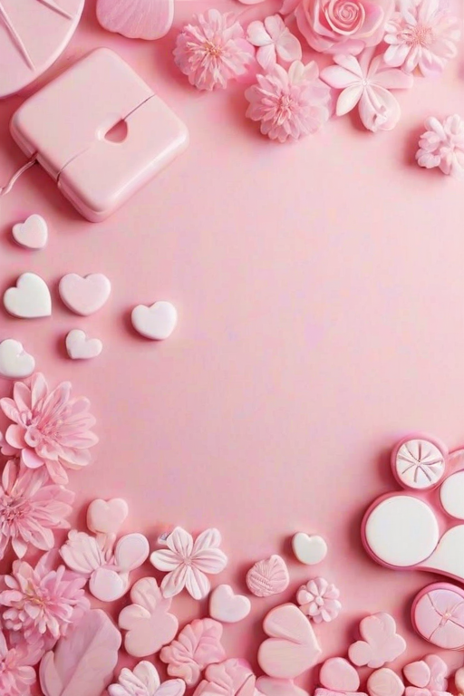 cute aesthetic pink wallpaper