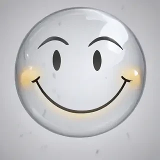 transparent happy face