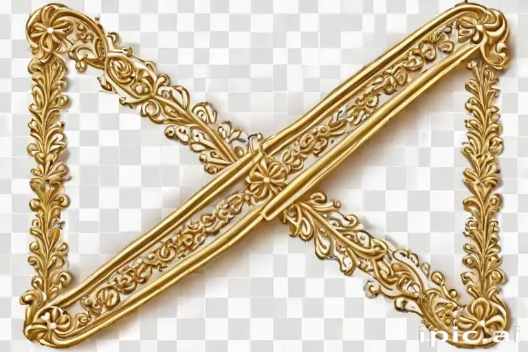 gold border transparent