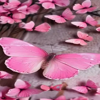 pink butterfly images