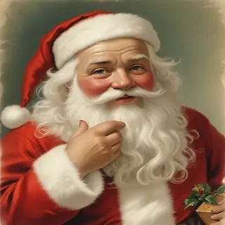 vintage santa images free
