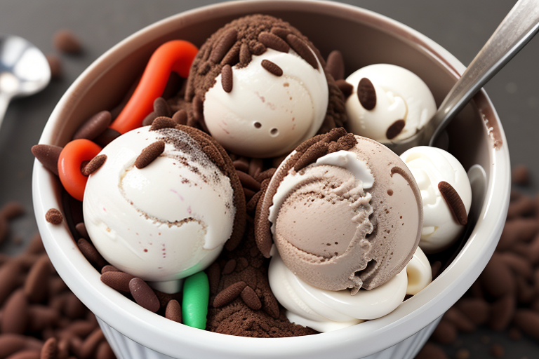 dirt and worms ice cream