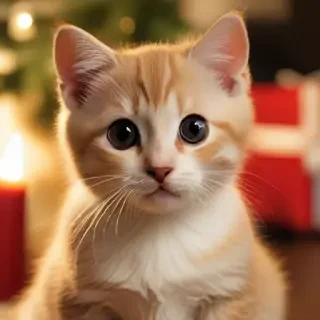 pictures of cats for christmas