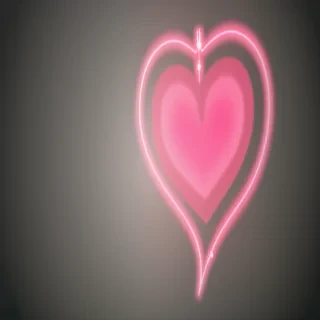 glow heart png