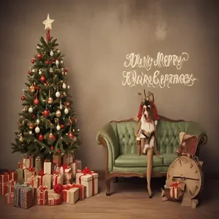 merry christmas vintage