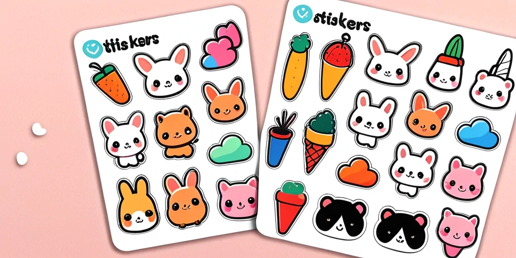 cute stickers transparent