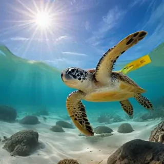 sea turtle desktop background
