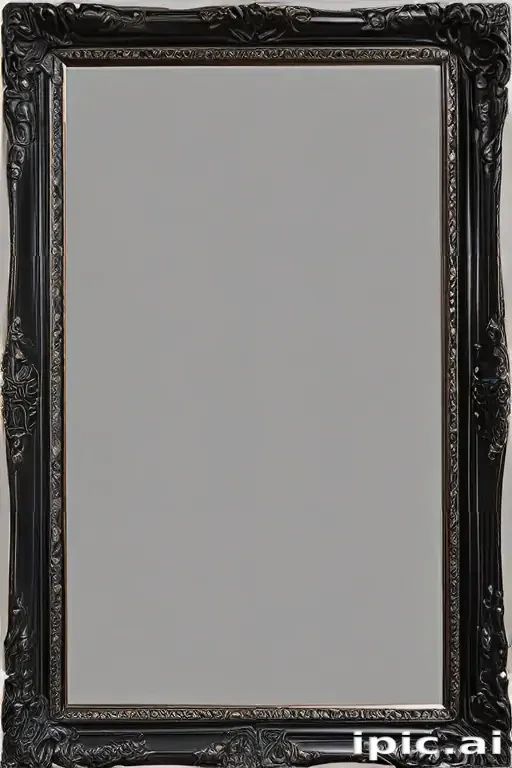 black picture frame png