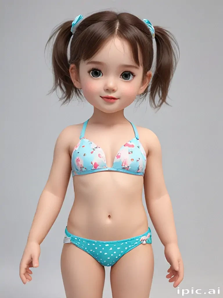 little girl in bikini ai