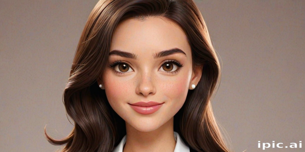 brunette cartoon character