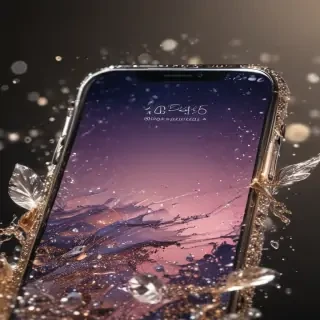 sparkly iphone background