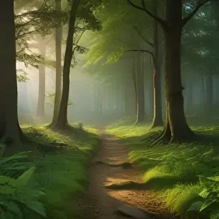 beautiful magical forest background