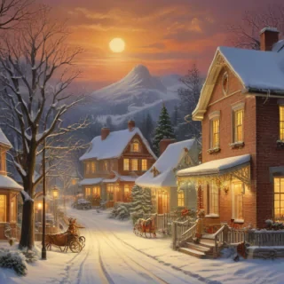vintage christmas illustration