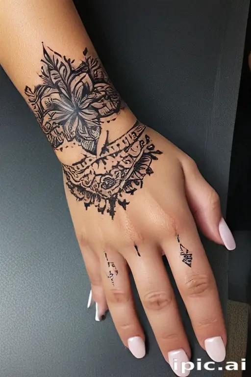 cute hand tattoos for black females