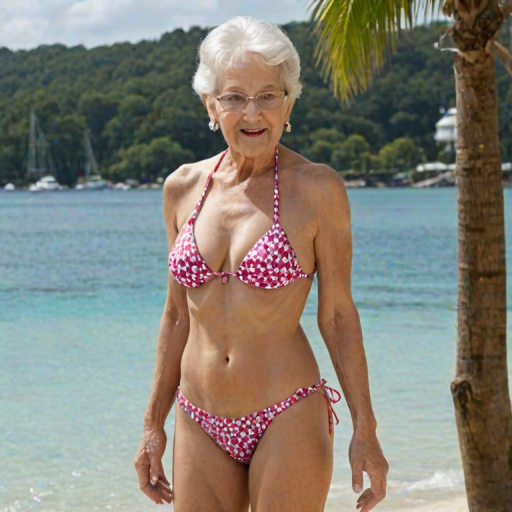 micro bikini granny