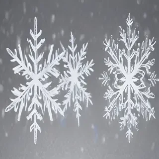 transparent background snowflake clipart