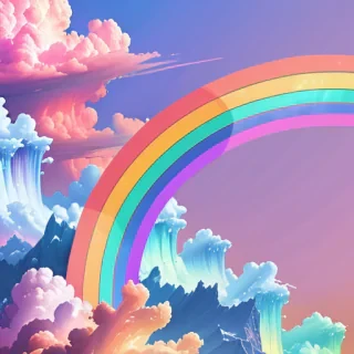 aesthetic rainbow backgrounds
