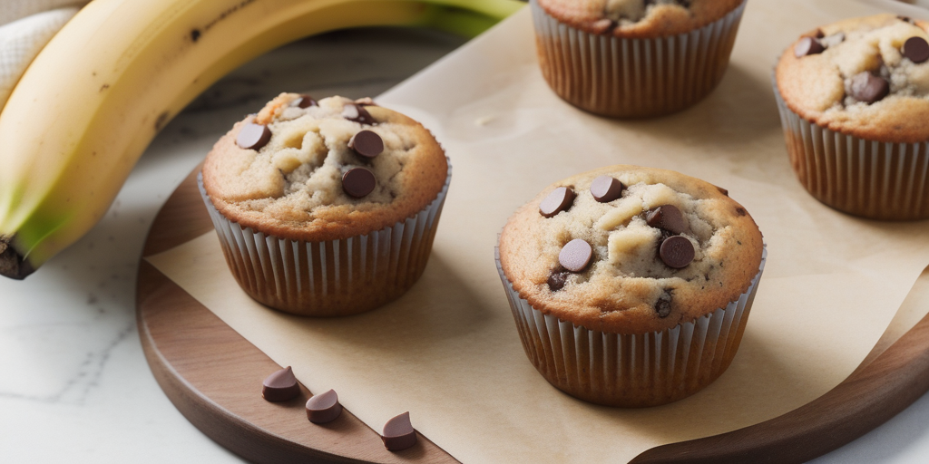 gluten free banana chocolate chip muffins