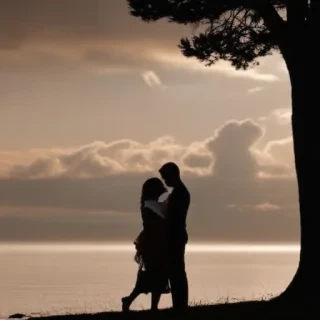 couple silhouette
