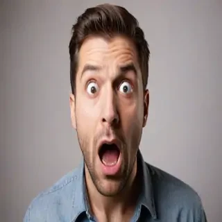shocked man