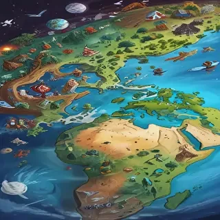 cartoon picture of planet earth