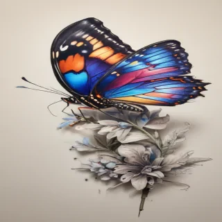 butterfly drawign
