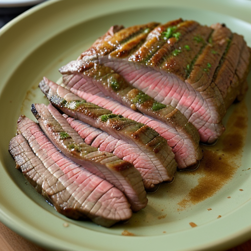 flank steak on the big green egg