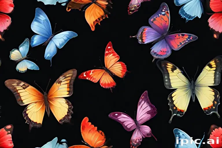 butterflies transparent