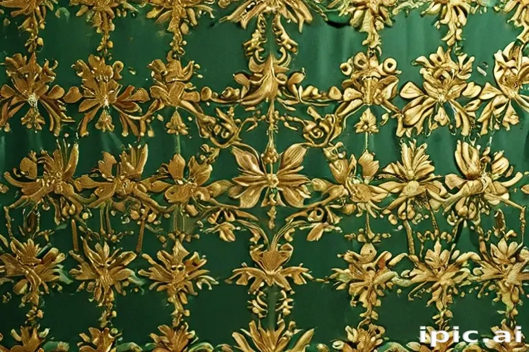 green and gold background