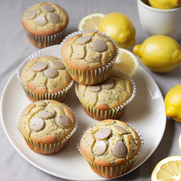 gluten free lemon poppy seed muffins