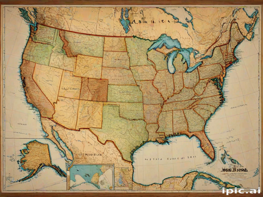mapa usa