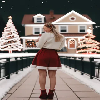 christmas photos aesthetic