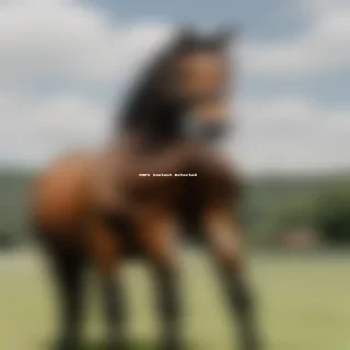 horse in background