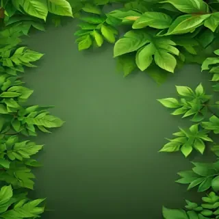 background with green leaves